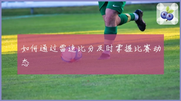 如何通过雷速比分及时掌握比赛动态